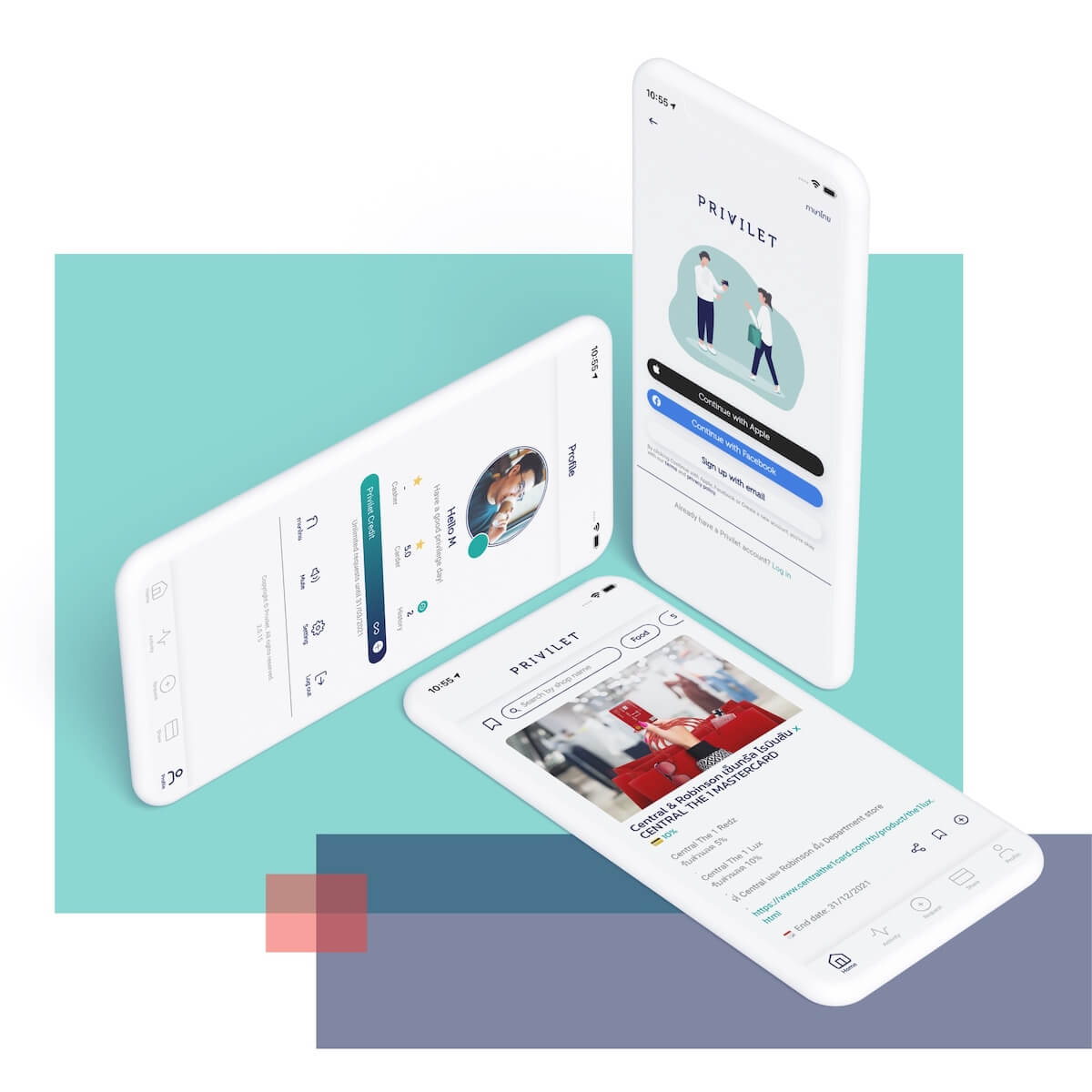 Privilet app screenshot