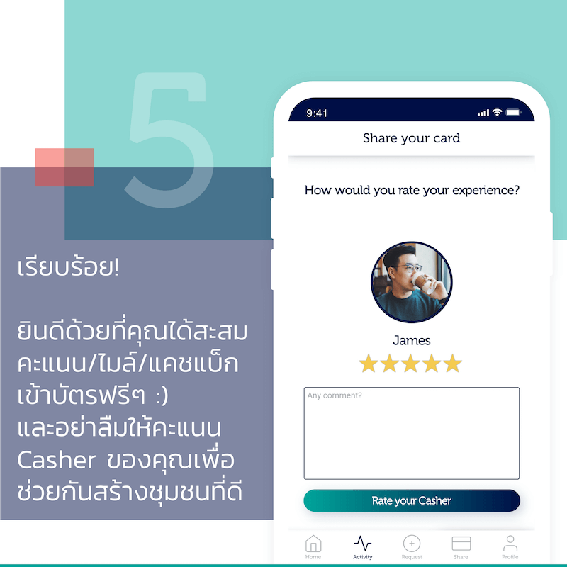 How to share a credit card with Privilet app 05