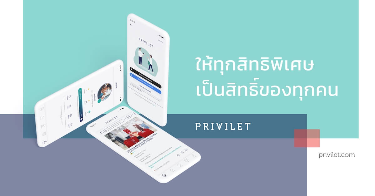 Privilet web app user interface